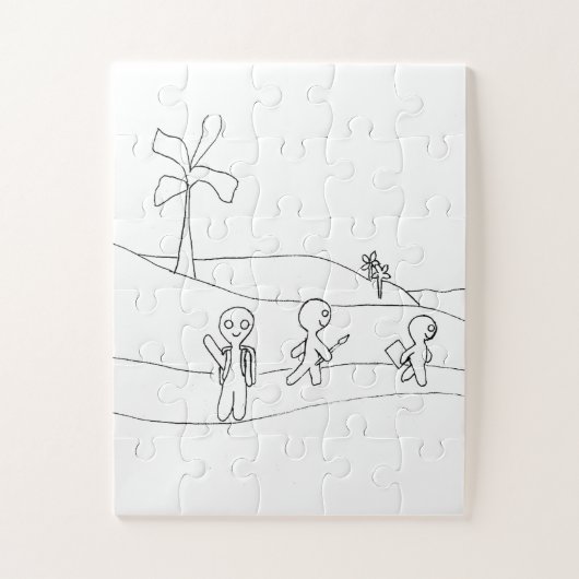 Een avontuur creëren legpuzzel (Verticaal)