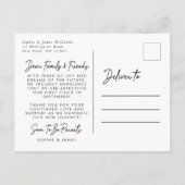 Een Avontuur Staat Te Beginnen Foto Zwangerschapsa Aankondigingskaart (Achterkant)