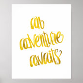 Een avontuur wacht de Goudfaux citaten van de Foli Poster (Voorkant)