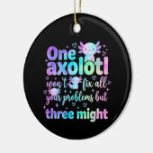 Eén axolotl lost niet al je problemen maar drie mi keramisch ornament (Links)
