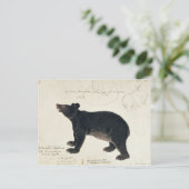Een Aziatisch zwart Beer, "Ursus Tibetanus" Briefkaart (Staand voorkant)