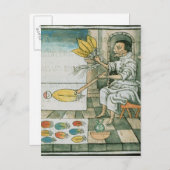 Een Aztec-vetherartisan Briefkaart (Voorkant / Achterkant)