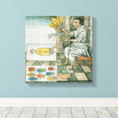 Een Aztec-vetherartisan Canvas Afdruk (Insitu (Houten vloer))