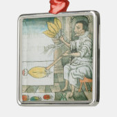 Een Aztec-vetherartisan Metalen Ornament (Links)