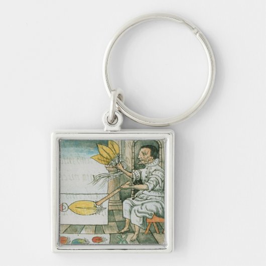 Een Aztec-vetherartisan Sleutelhanger (Voorkant)