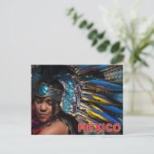 Een Azteekse erfgoeddanser Briefkaart (Staand voorkant)