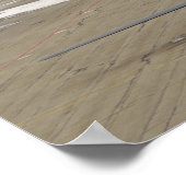 Een B-1B Lancer arriveert bij de Eielson luchtmach Poster (Hoek)