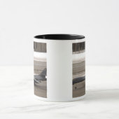 Een B-1B Lancer voert een aanraking uit en gaat Mok (Midden)