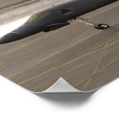 Een B-1B Lancer voert een aanraking uit en gaat Poster (Hoek)