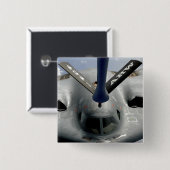 Een B-2-gedistilleerd vliegtuig in positie Vierkante Button 5,1 Cm (Voorkant /achterkant)