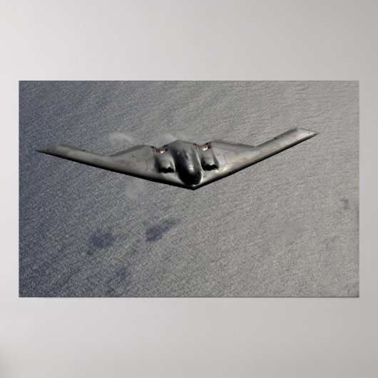 Een B-2-spirietvliegen over de Stille Oceaan Poster (Voorkant)