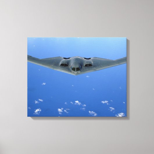 Een B-2-spirietzars door de lucht Canvas Afdruk (Voorkant)