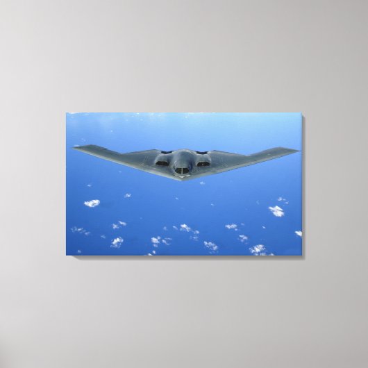 Een B-2-spirietzars door de lucht Canvas Afdruk (Voorkant)