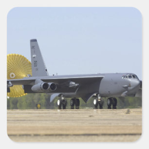 Een B-52 Stratofort stelt zijn belemmeringsgeluid  Vierkante Sticker