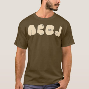 Een B C D vies alfabet T-shirt