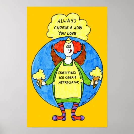 Een baan waar je van houdt poster (Voorkant)