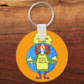 Een baan waar je van houdt sleutelhanger (Voorkant)