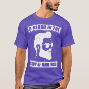 Een baard is de bacterie van manilerige Mannen vol T-shirt