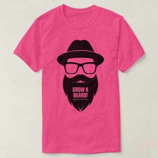 Een baard klassieke TShirt kweken (Design voorkant)