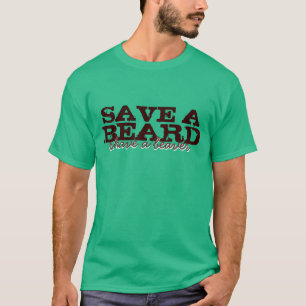 Een baard opslaan t-shirt