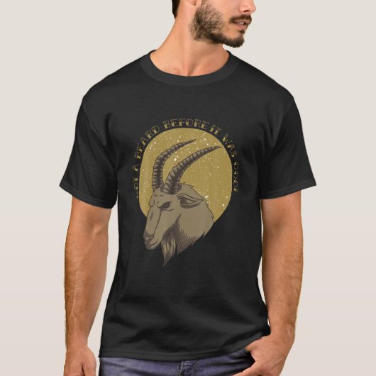 een baard voordat het koel - geit en baard was t-shirt (Voorkant)