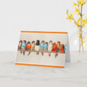 Een baardstuk van de Kaart van vogels (Gele Bloem)