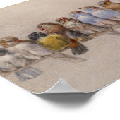 Een baars van vogels (1880) Hector Giacomelli Poster (Hoek)