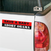 Een Baby abort Obama redden Bumpersticker (Op Truck)
