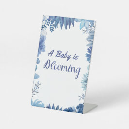 Een Baby bloeit om te douchen of 4x6-bord te stroo Reclamebord Met Voetstuk