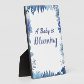Een Baby bloeit om te douchen of te strooien Fotoplaat (Zijkant)