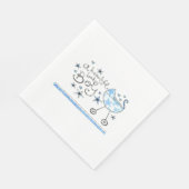 Een Baby Boy/Wit Standaard Luncheon Servet (Hoek)