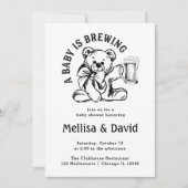 Een Baby breekt | Baby shower Teddy Bear Rustic Kaart (Voorkant)