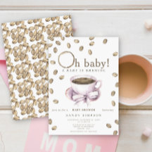 Een Baby breekt Baby shower van Baby-koffiebonen.