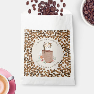 Een Baby breekt Baby shower van gekookte koffie Bedankzakje