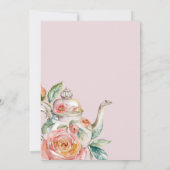 Een Baby breekt bloeiend bloeiend Baby shower thee Kaart (Achterkant)