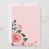 Een Baby breekt bloeiend bloeiend Baby shower thee Kaart (Achterkant)