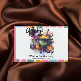 Een Baby breekt | Cute Halloween Baby shower Gastenboek