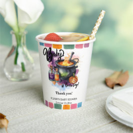 Een Baby breekt | Cute Halloween Baby shower Papieren Bekers