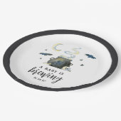 Een Baby breekt | Cute Halloween Baby shower Papieren Bordje (Gekanteld)