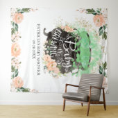 Een Baby breekt de achtergrond van het Baby shower Wandkleed (In Situ (horizontaal))