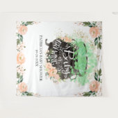 Een Baby breekt de achtergrond van het Baby shower Wandkleed (Voorkant (horizontaal))