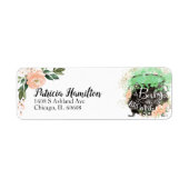 Een Baby breekt een halloween Baby shower label (Voorkant)