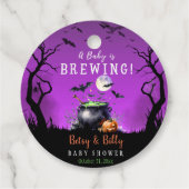 Een Baby breekt halloween Baby shower Bedankjes Labels (Achterkant)