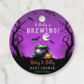 Een Baby breekt halloween Baby shower Bedankjes Labels (Voorkant)
