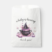 Een Baby breekt halloween Baby shower Bedankzakje (Voorkant)