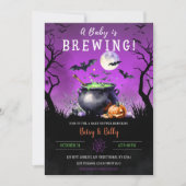 Een Baby breekt halloween Baby shower Kaart (Voorkant)