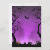 Een Baby breekt halloween Baby shower Kaart (Achterkant)