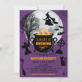 Een Baby breekt halloween Baby shower Kaart (Voorkant)