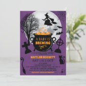 Een Baby breekt halloween Baby shower Kaart (Staand voorkant)