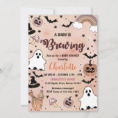 Een Baby breekt halloween Baby shower Kaart (Voorkant)